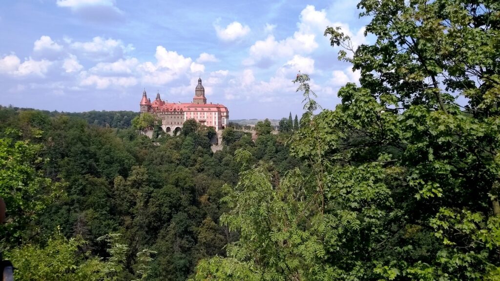 Zamek Książ z platformy widokowej