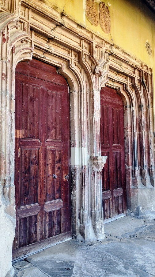 Kościół warowny w Biertan - Jeden z portali zdobiących wejścia