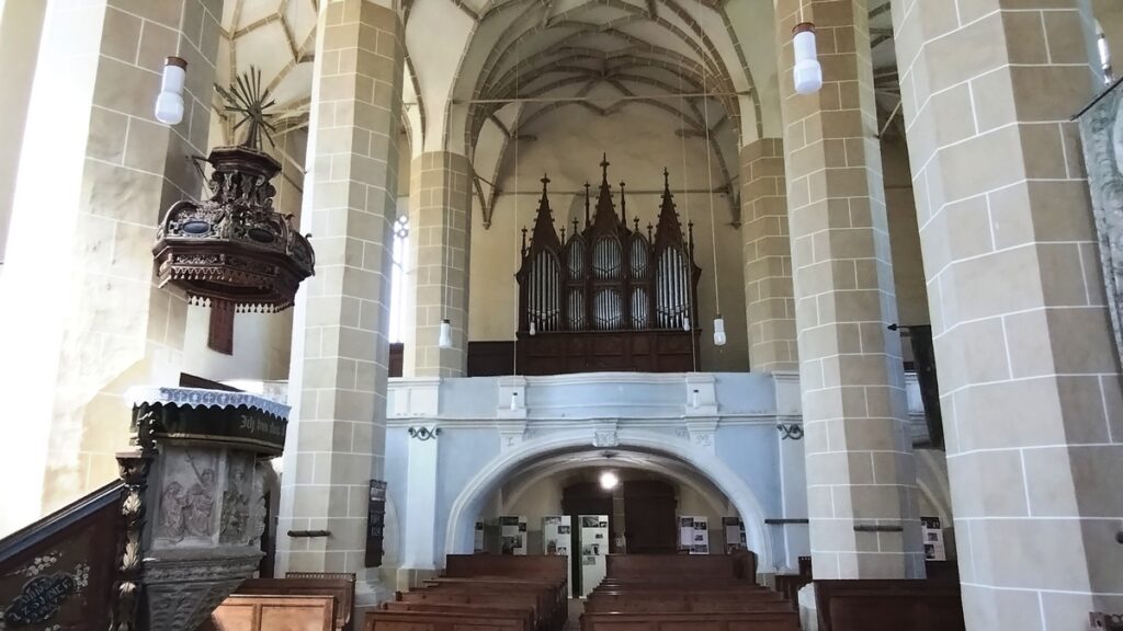 Organy w kościele w Biertan